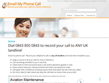 Tablet Screenshot of emailmyphonecall.com